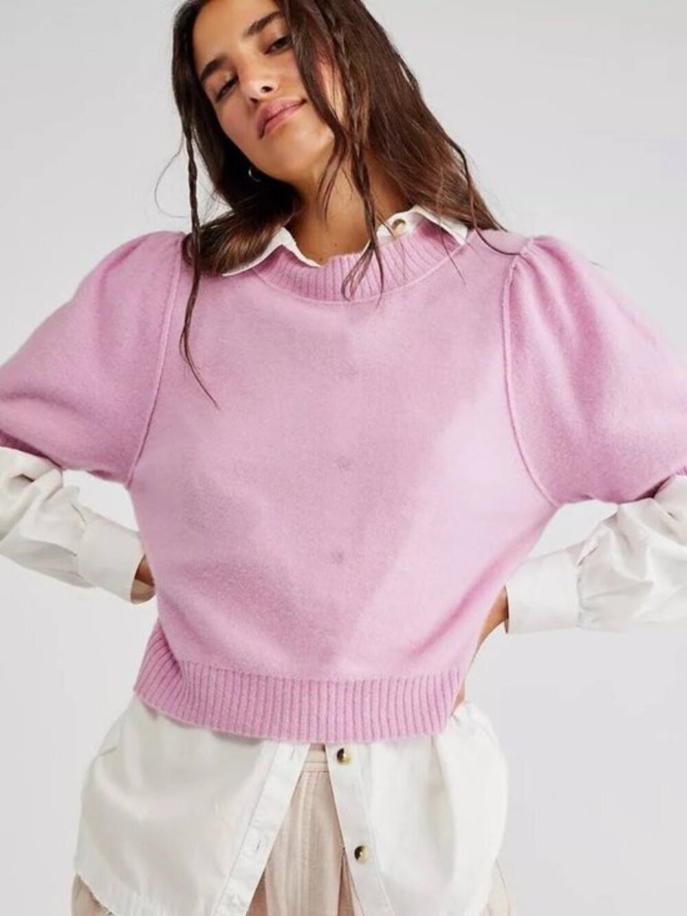 Free People Staycation Cashmere Pullover S
